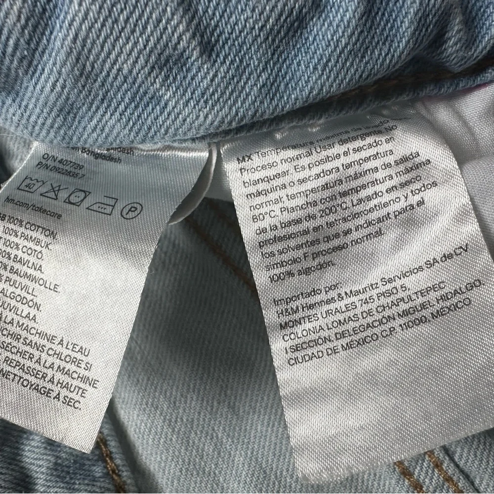 H&M Women’s Light Wash 90’s Boyfriend Jeans, Size: 10 - Picture 5 of 5